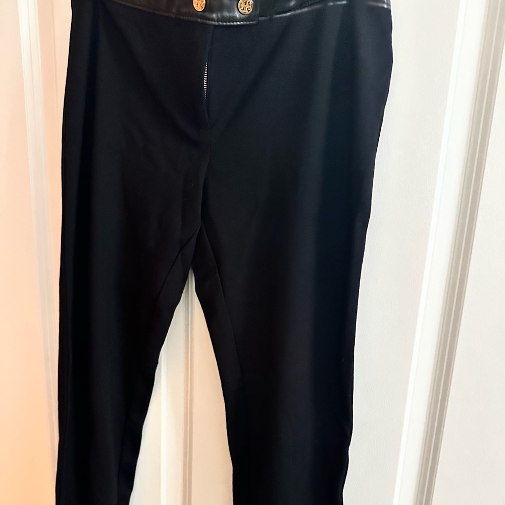 Tory Burch Black Straight Leg Pants